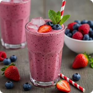 Strawberry & Blueberry Layered Tea